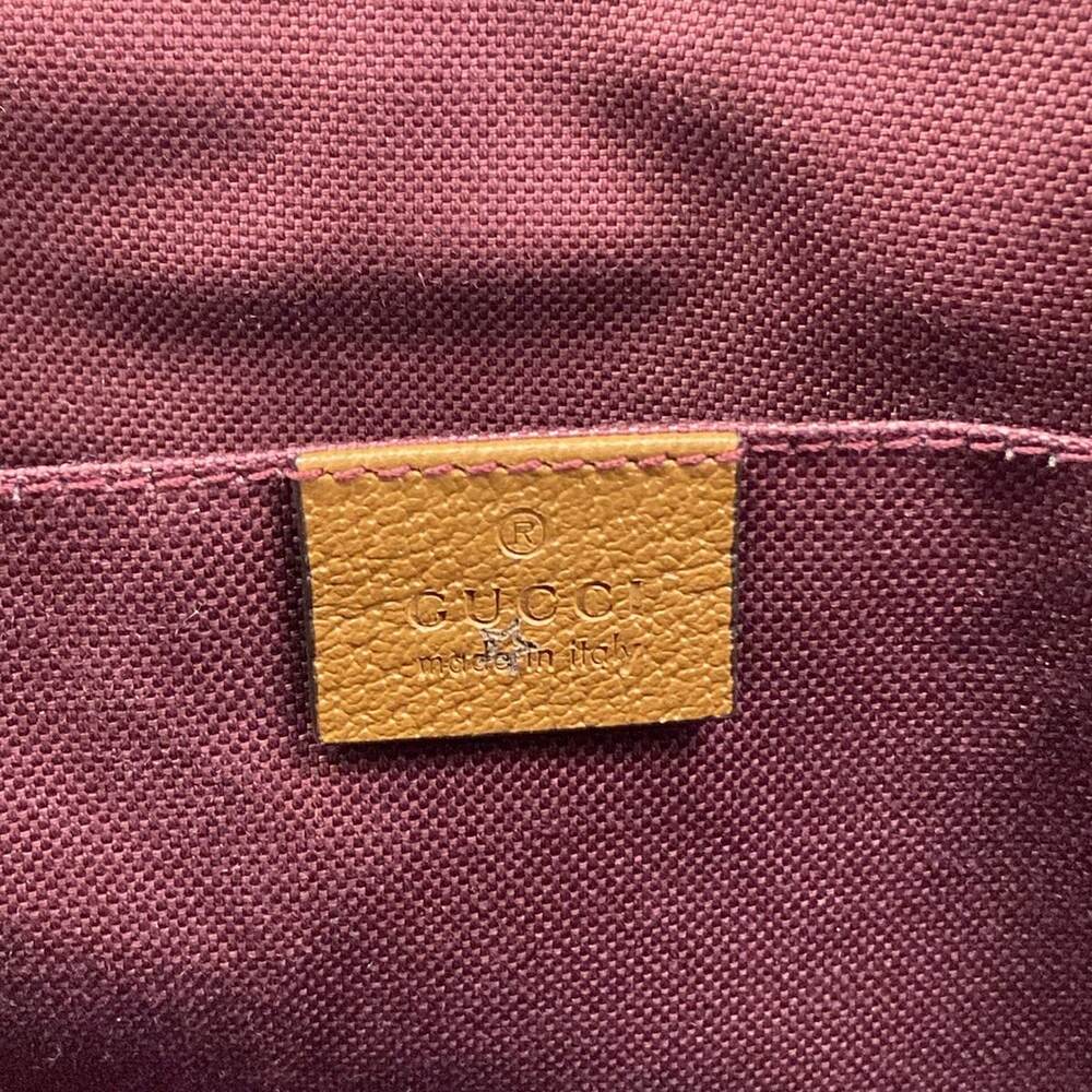Gucci Interlocking G Tote Bag 628159 Bordeaux Brown Multi Canvas Leather - Picture 8 of 15